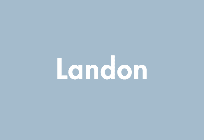 Landon meaning
