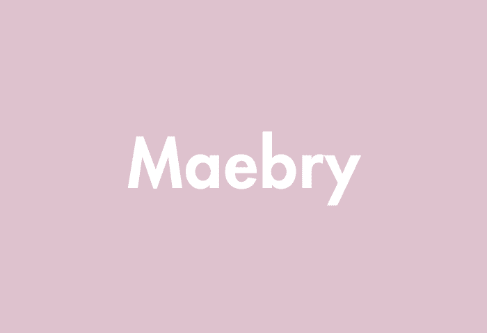 Maebry meaning