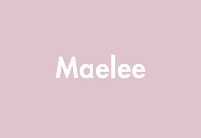 Maelee meaning