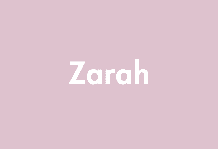 Zarah meaning