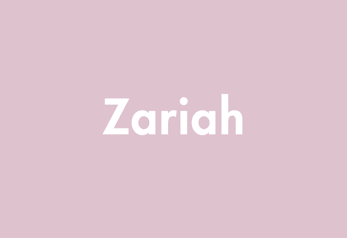Zariah