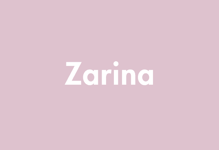Zarina meaning