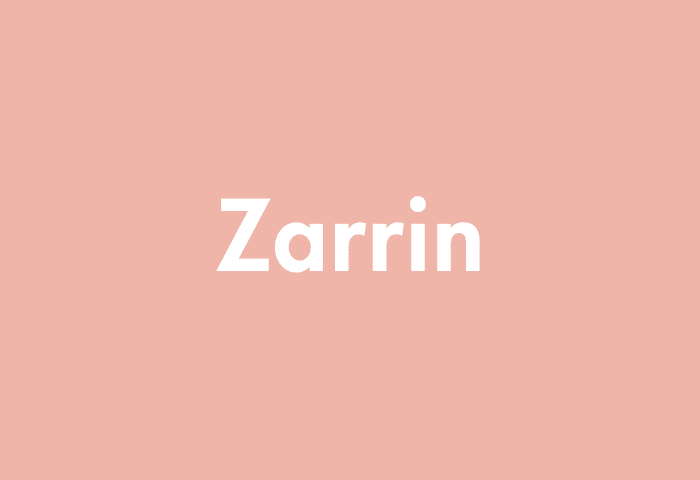 Zarrin meaning