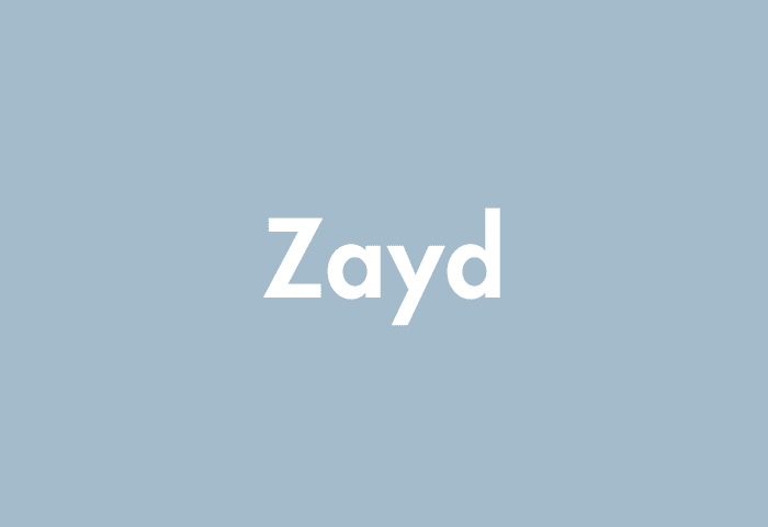 Zayd meaning