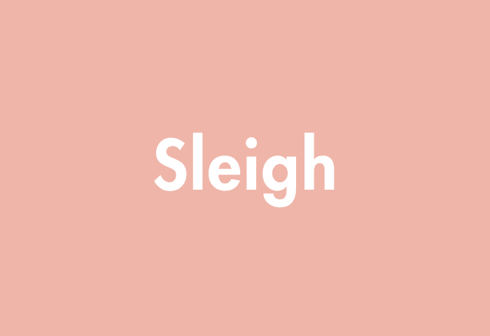 Sleigh meaning