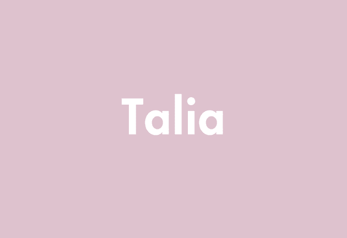 Talia meaning