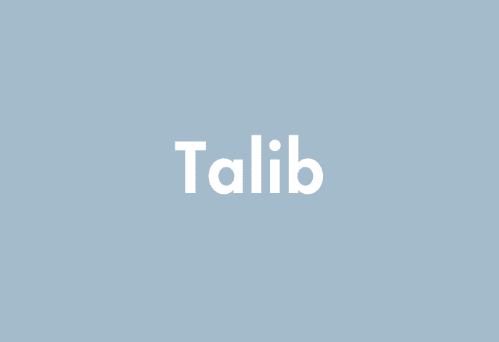 Talib meaning