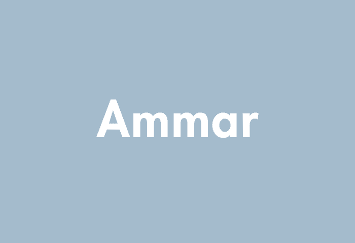 Ammar meaning