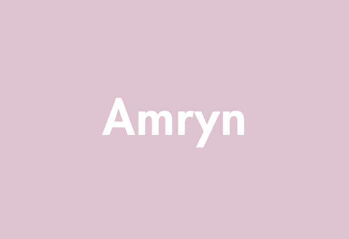 Amryn meaning