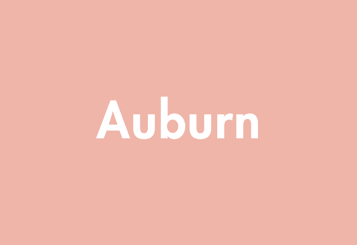 Auburn meaning