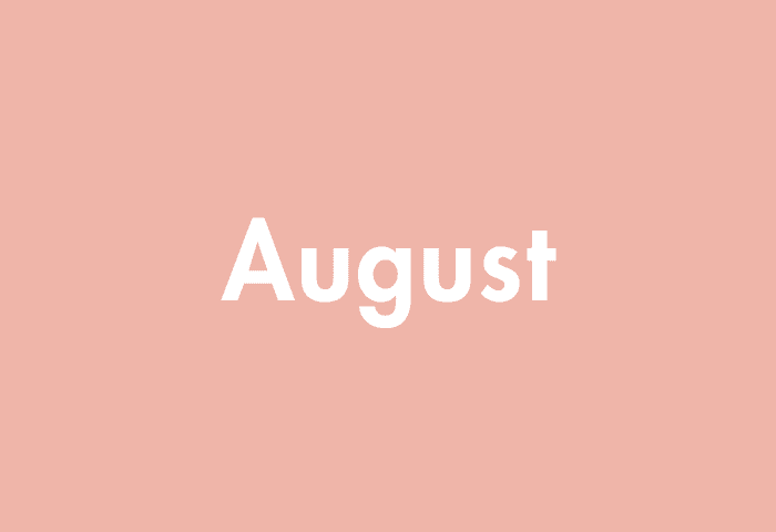 August meaning