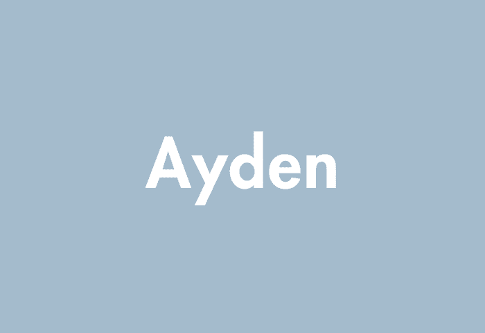 Ayden meaning