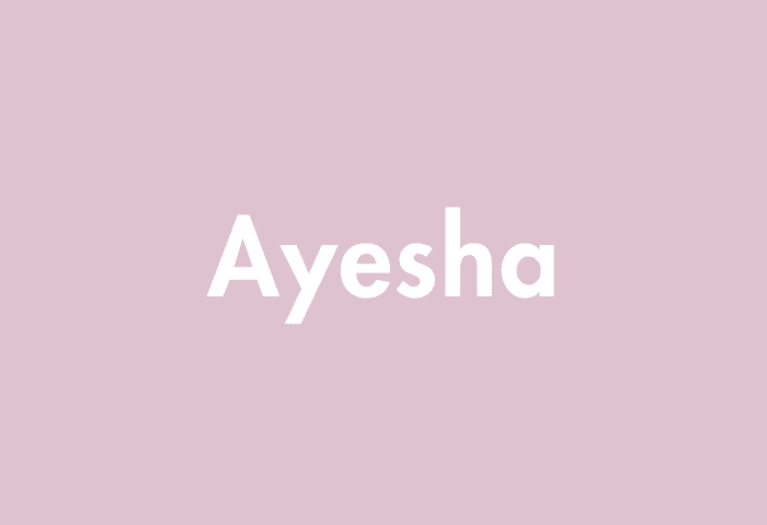 Ayesha meaning
