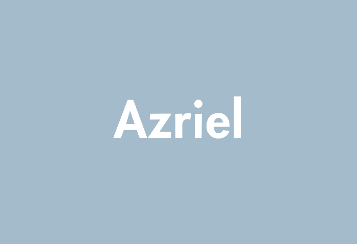 Azriel meaning
