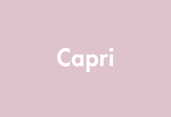 Capri meaning