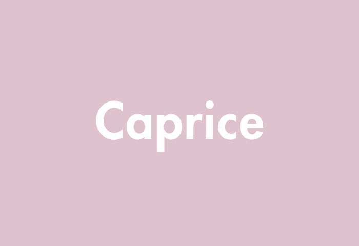 Caprice meaning
