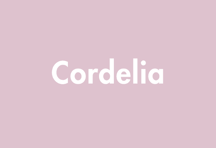 Cordelia meaning