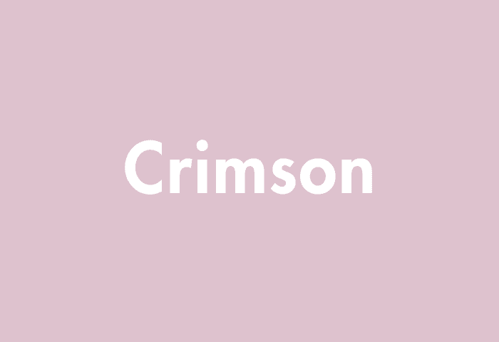 Crimson meaning