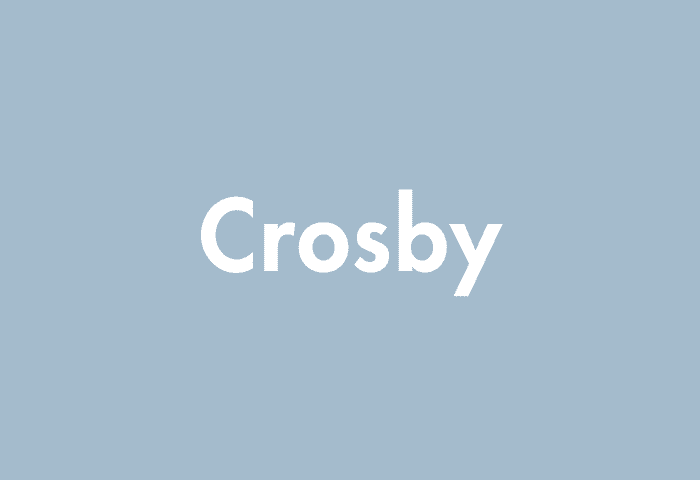 Crosby meaning