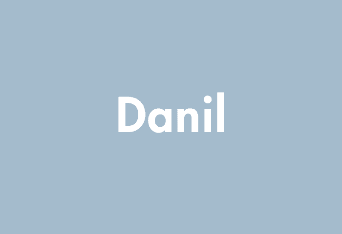 Danil meaning