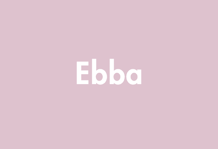 Ebba meaning