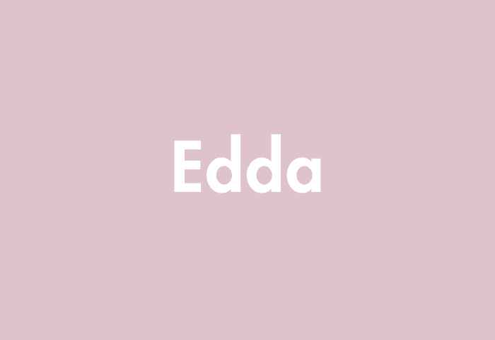 Edda meaning