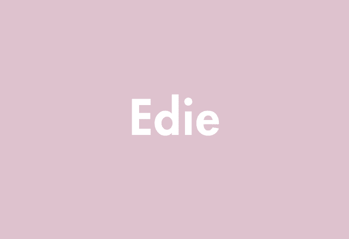 Edie meaning