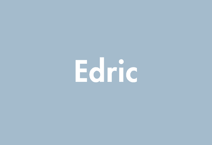 Edric meaning