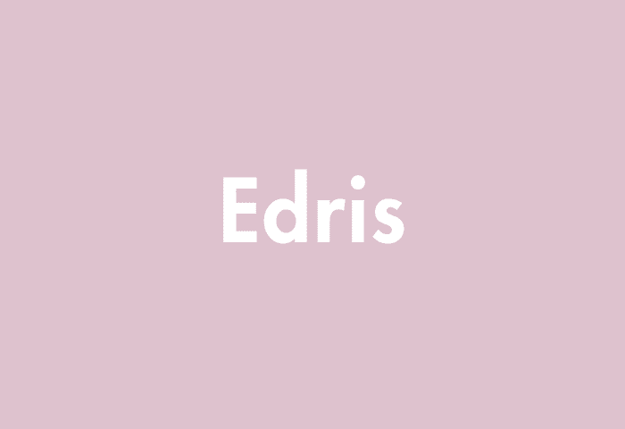 Edris meaning