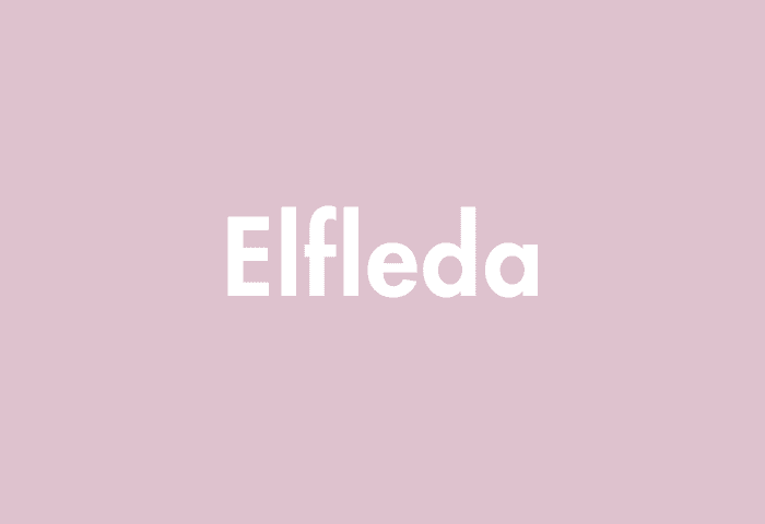 Elfleda meaning