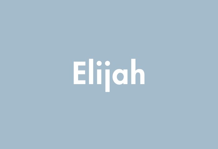 Elijah meaning