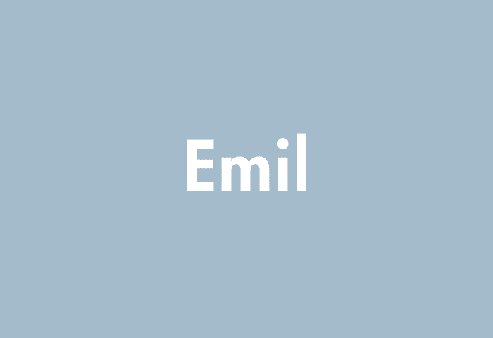 Emil meaning