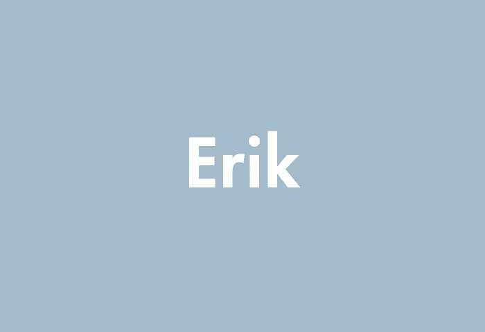 Erik meaning