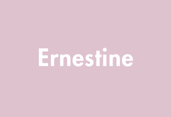 Ernestine meaning