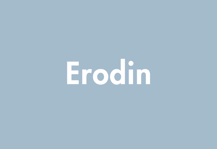 Erodin meaning