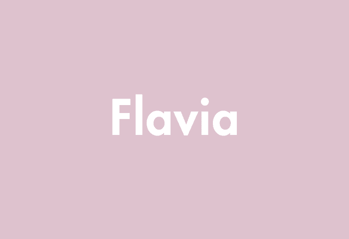 Flavia meaning