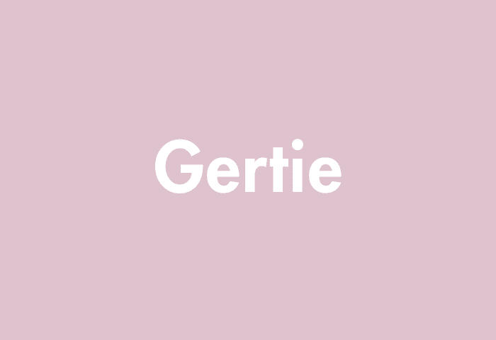 Gertie meaning