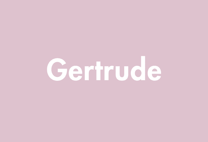Gertrude meaning