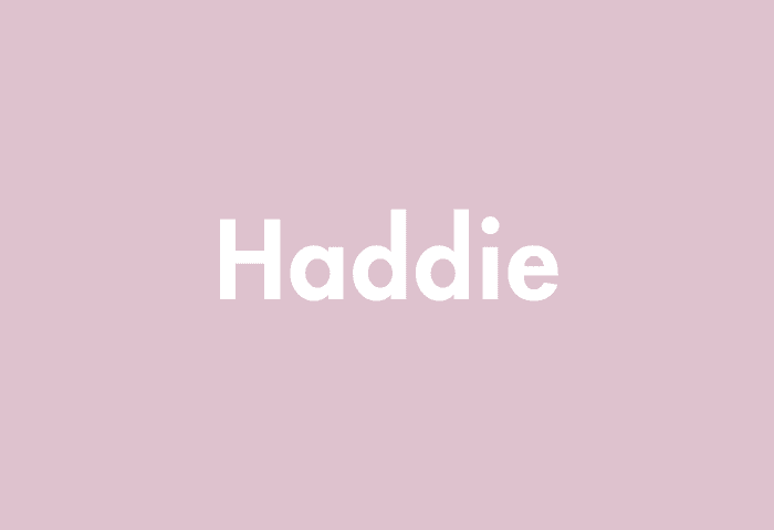 Haddie meaning
