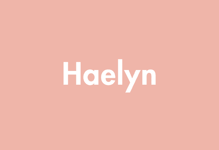 Haelyn meaning