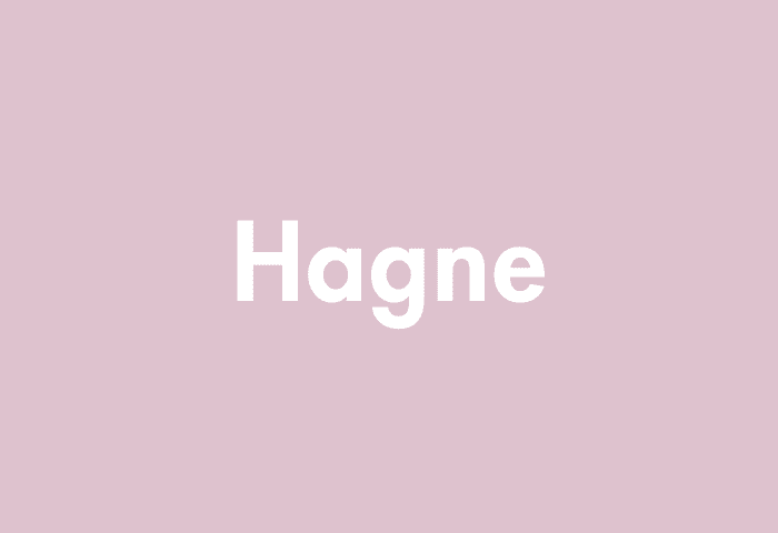 Hagne meaning