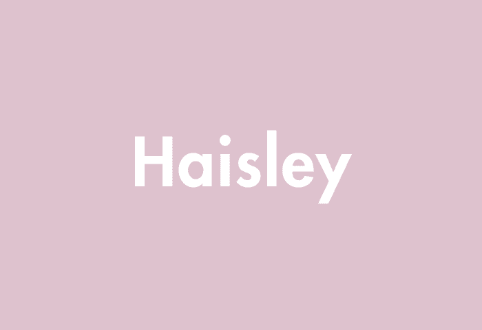 Haisley meaning