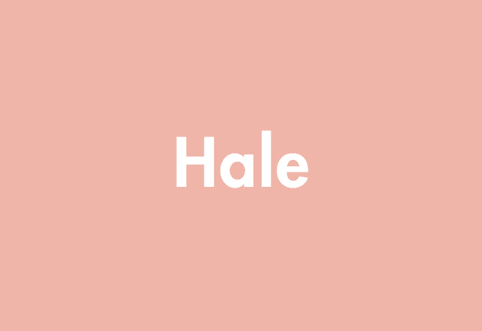 Hale meaning