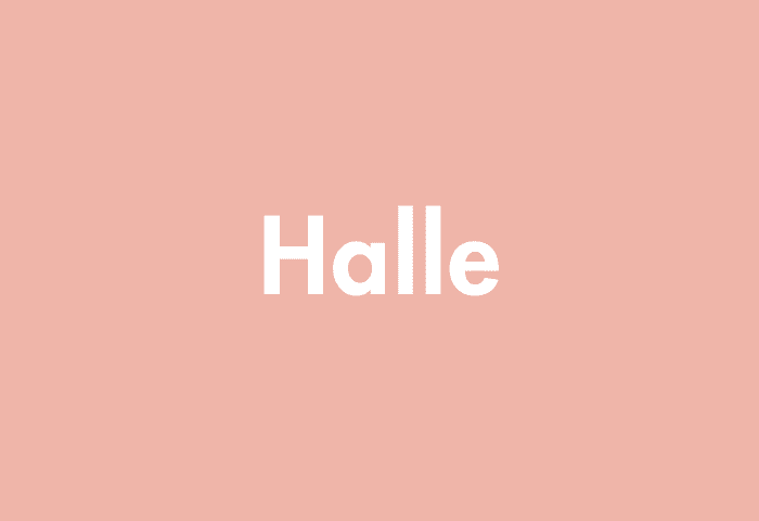 Halle meaning
