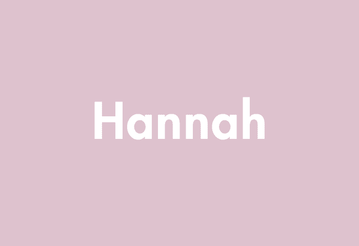 Hannah meaning
