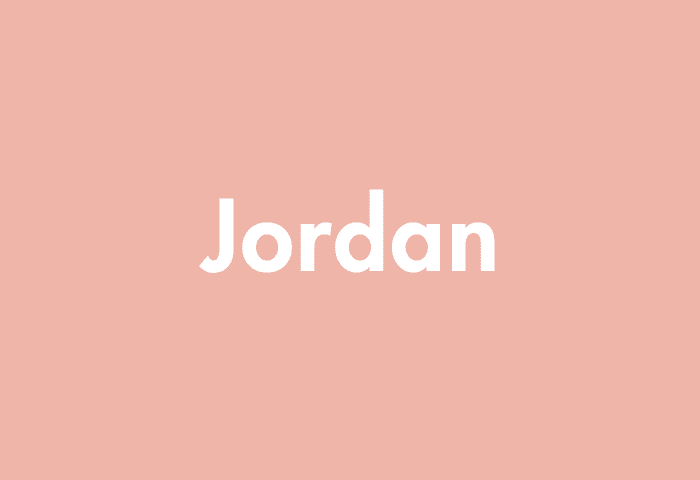 Jordan meaning