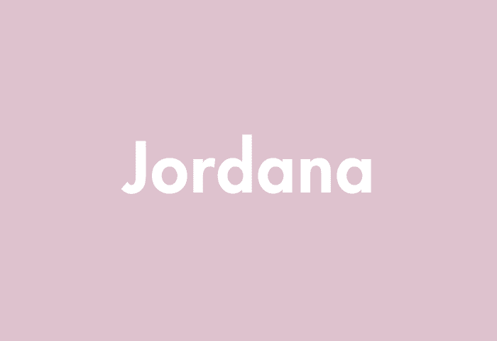 Jordana meaning
