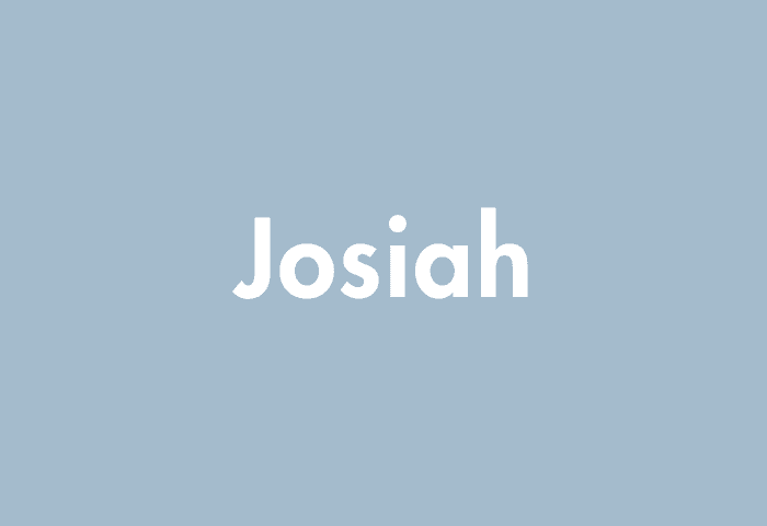 Josiah meaning