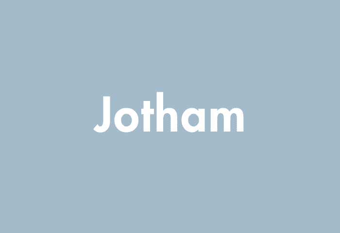 Jotham meaning