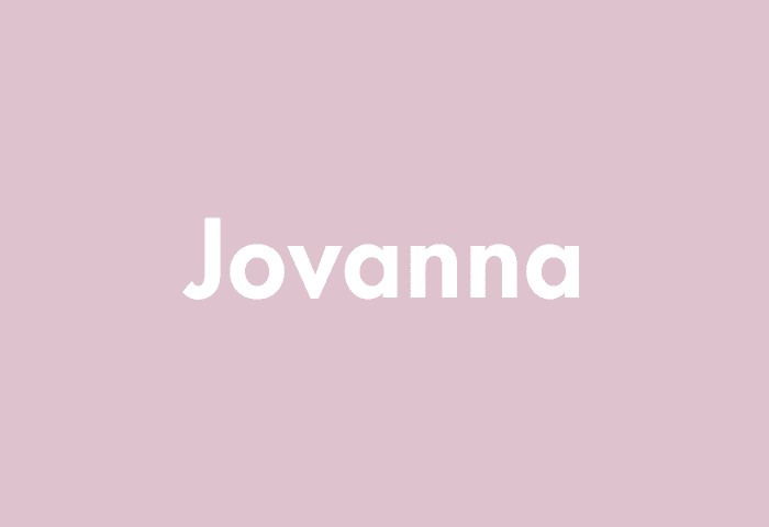 Jovanna meaning